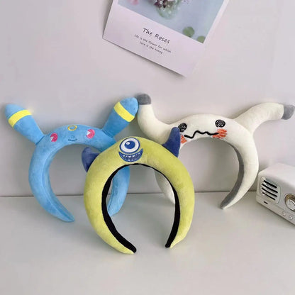 Instagram style Korean super cute doll hairband, internet celebrity face wash hairband, cute and funny hairband headband, female