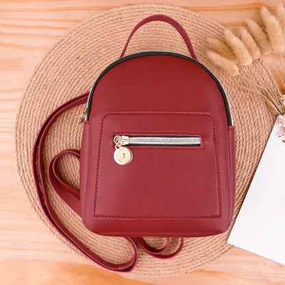 Fashion Lady Backpack Mini Soft Touch Multifunction Small Women Shoulder Bag All-Match Outdoor Travel Bolsa Mochila Mujer 25 #