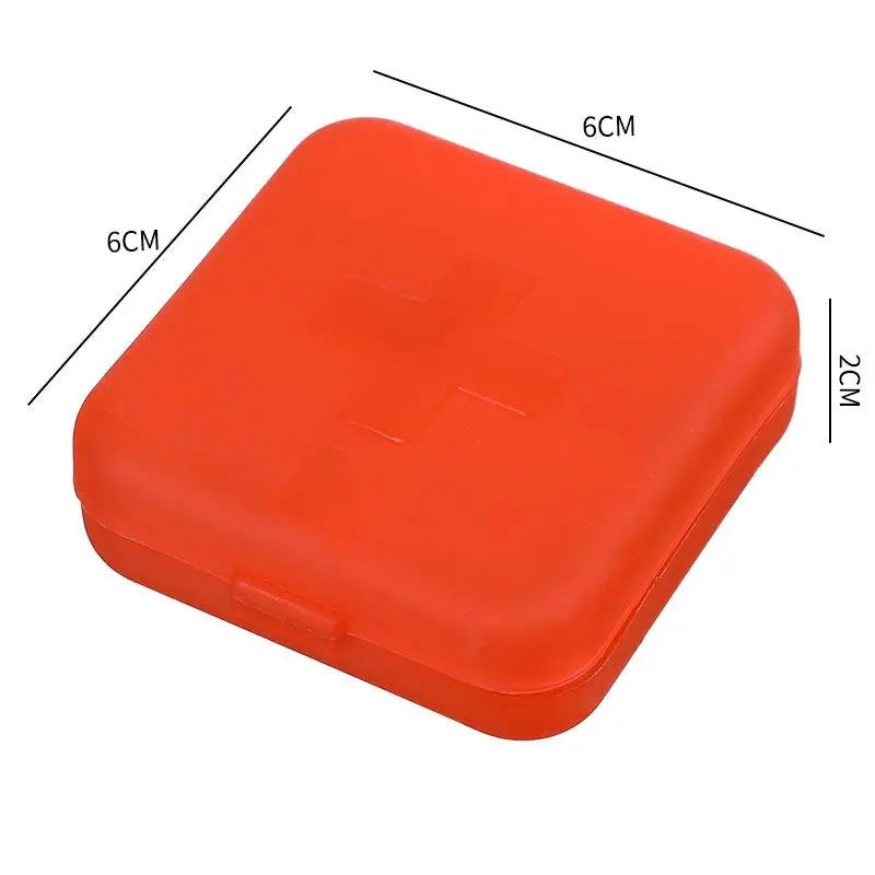 4 Grids Pills Box Plastic Storage Box Weekly Pill Organizer Travel Medicine Container Waterproof Boxes Vitamin Holder