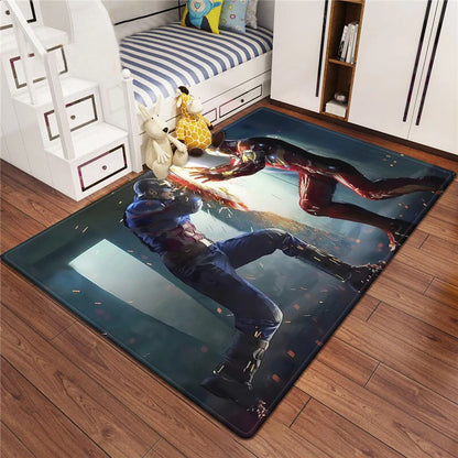 Marvel Series Customizable Carpets for Home Decor - Ideal for Bedrooms Living Rooms Sofas Camping Picnics Children's Rooms