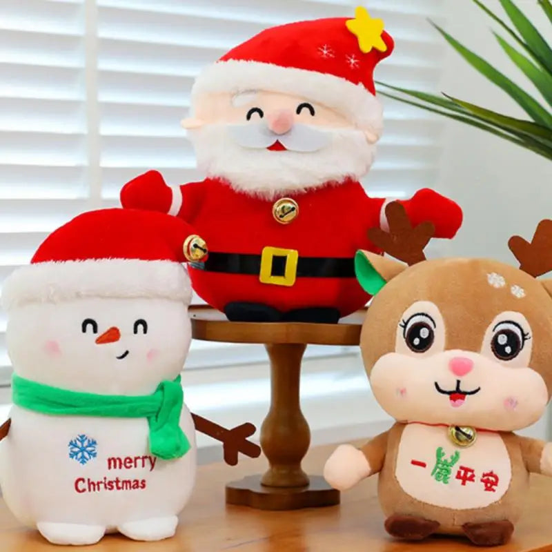 Hot Selling New Products  Cute Santa Claus Plush Toys  Christmas Trees  Snowmen  Deer, Girls' Christmas Ornaments Gifts In Stok