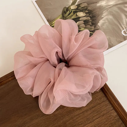 New Mesh Bow Grip Clip Female Ponytail Braid Hair Claw Clip Elegant Girl Hair Clip Hair Accessories Gift Headdress