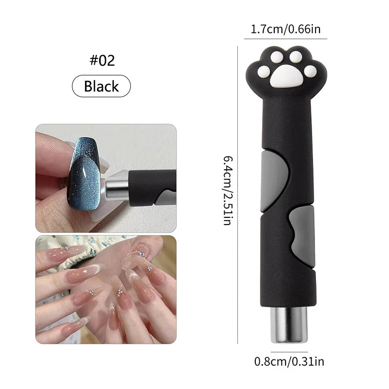 Double-Ended Magnet Rod for Cat UV Gel Varnish with Nails Art Decoration Fashion Nail Magnet Tools for Manicure Design Tools