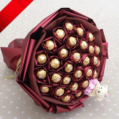 10Pcs Chocolate Packaging Outer Shell Bouquet Plastic Transparent Chocolate Cup Holder Birthday Party Gift Decoration