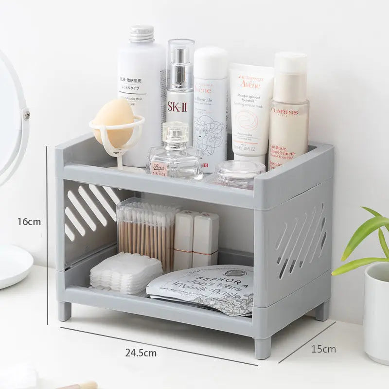 Desktop Storage Rack Multi-Layer Stationery Organizer Stand Office Home School Display Holder Rack Dormitory Desk Organizer