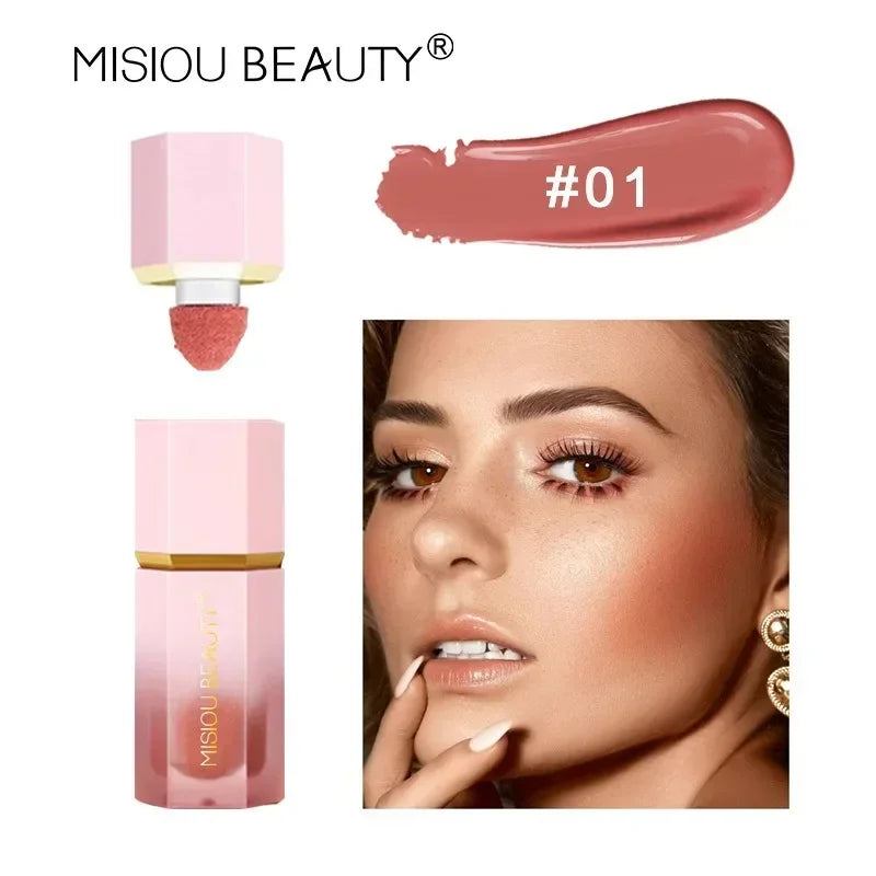 Natural Blusher Cute Korean Makeup for Women Liquid Blush Waterproof Multi-purpose Facial Nourishing Blush Stick Cheek