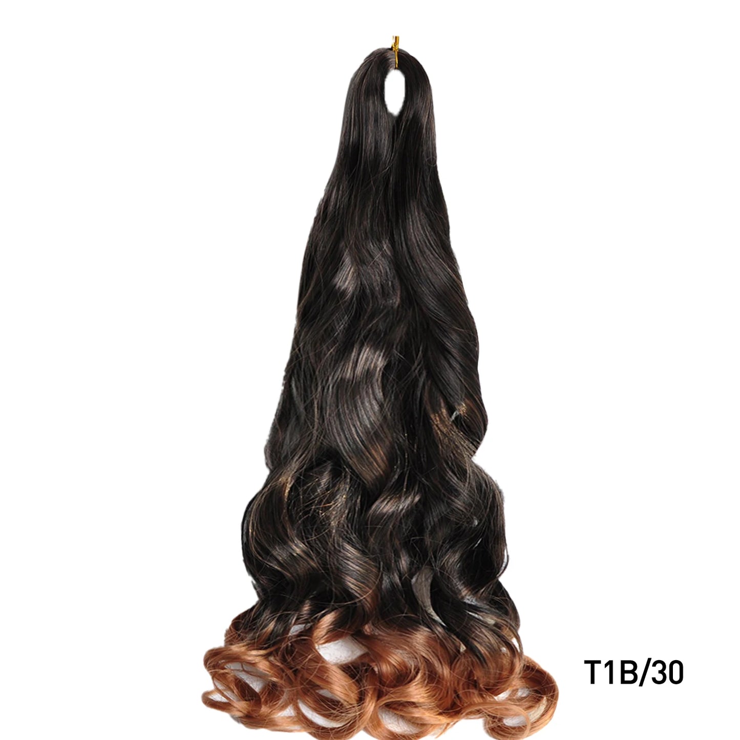Loose Wave Spiral Curl Braids Synthetic Hair French Curls Braiding Hair Extensions High Temperature Ombre Pre Stretched Hair