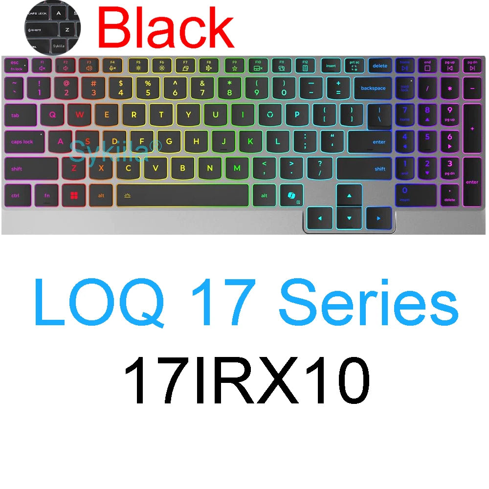 Keyboard Cover for Lenovo LOQ Gaming 15 16 17 15AHP10 15IRX10 17IRX10 15ARP9 15IAX9 15AHP9 11 Silicone Protector Skin Case 15.6