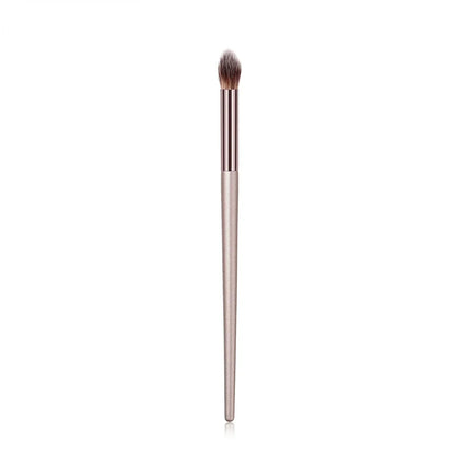 Soft Champagne Makeup Brushes for Women Cosmetic Foundation Powder Blush Eyeshadow Kabuki Blending Make Up Brush Beauty Tools