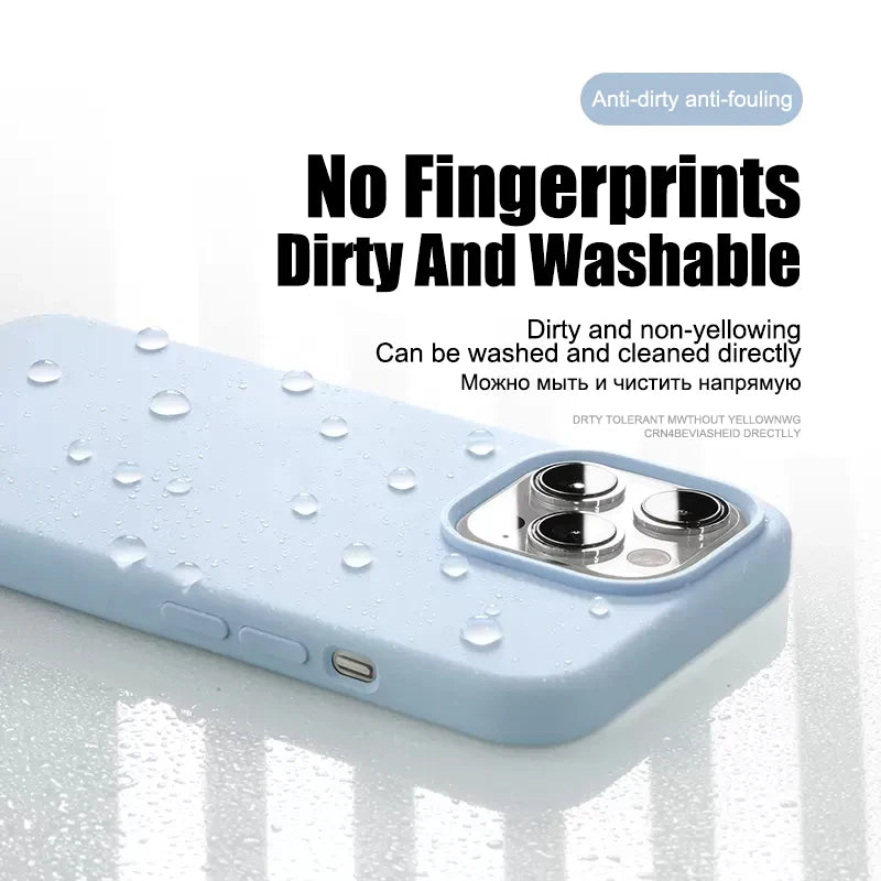 2024 NEW Liquid Silicone Case For iPhone 14 12 11 13 15 Pro Max Mini Luxury Shockproof Cover X XR XS 6 7 8 14 Plus SE Accessory