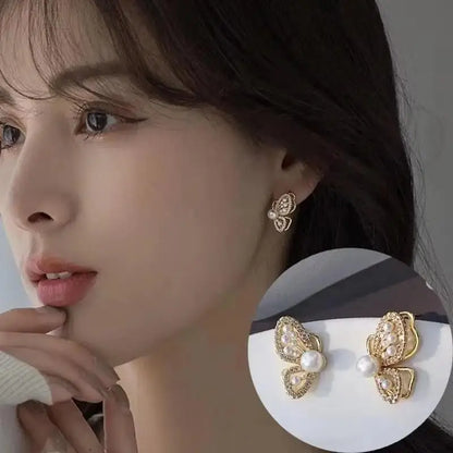 925 Silver Needle Korean Fashion Bowknot Tulip Earrings For Women Jewelry 2026 Trending New Women's White Flower Earrings Brinco