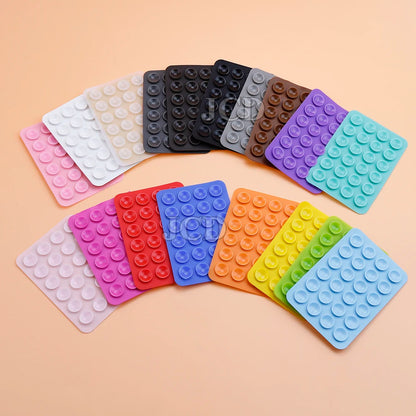 Silicone Suction Pad Back Sticker Suction Cup Phone Holder Silicone Cup Mat Smartphone Wall Stand Fixed For Glass Ceramic Tiles