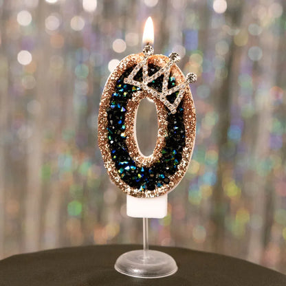 Birthday Digital Candles Number Candle Top of Cake Crown Cake Topper Baby Shower Decor Birthday Party Supply свечи для торта