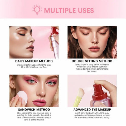 Delicate Matte Setting Spray Oil Control Waterproof Quick Fix Refreshing Long Lasting Face Beauty Cosmetic
