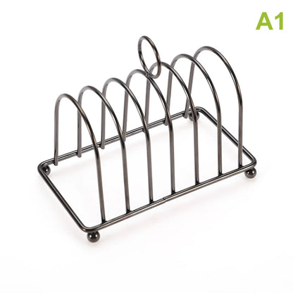 1Pcs Stainless Steel Cooking Rack Versatile Use as Toast Stand Bread Rack Baking Grid Pizza Plate Grill Pot Air Fryer Accessory