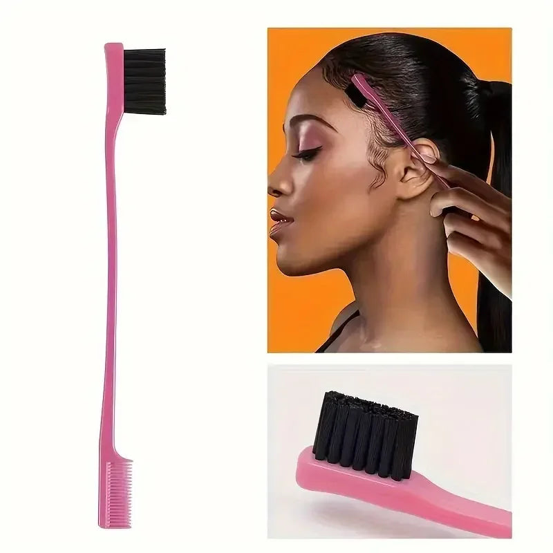 Hair dressing tool set spray bottle, mouse tail comb, hair brush, side control comb, 4 pieces/set for combing soft hair
