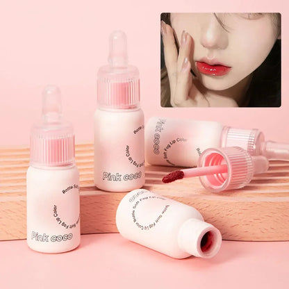 New Milk Tube Mirror Lip Glaze Water Light Glass Lip Gloss Pink Bean Paste Mirror Lipstick Moisturizing Sexy Red Lip Tint Makeup