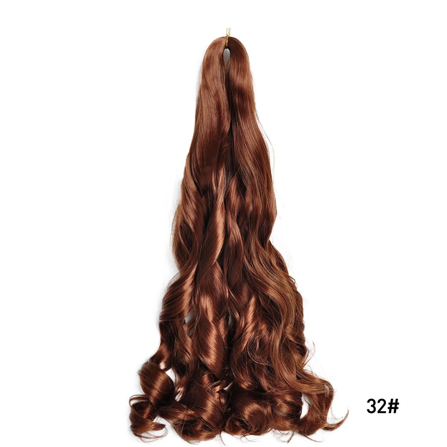 Loose Wave Spiral Curl Braids Synthetic Hair French Curls Braiding Hair Extensions High Temperature Ombre Pre Stretched Hair
