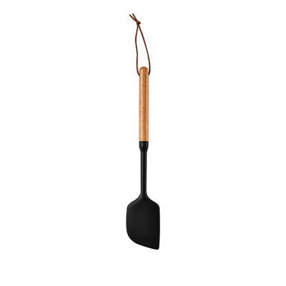 1/7Pcs Black Food Grade Silicone Kitchen Cookware Utensils Spatula Spoon Oil Brush Practical Cooking Tool Kitchenware Set