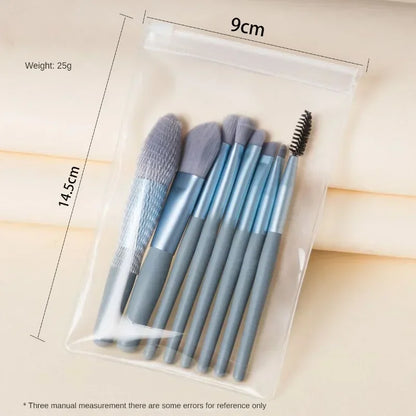 8Pcs Portable Makeup Brush Eyeshadow Foundation Blending Make up Soft Fluffy Cosmetics Concealer Makeup Brush Make Up Supplies