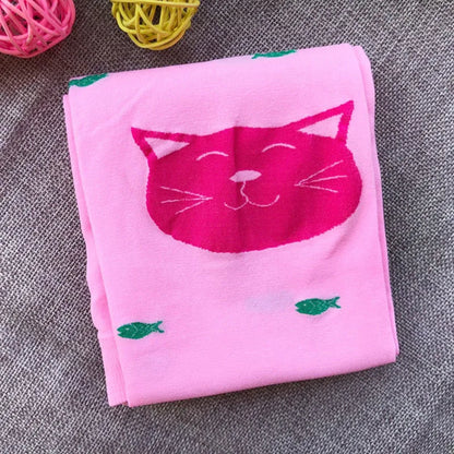 Girls Stockings Kids Tights Spring Autumn Cat Fish Children Pantyhose Stockings Clothes Toddlers Kitty Legging Bodysuits