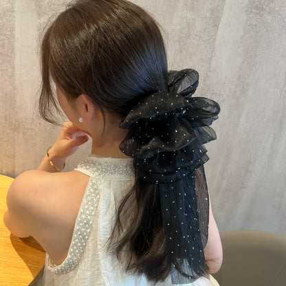 Large Bow Claw Clip New Hairpin for Women Sweet Ponytail Hair Crabs Hair Clip Girls Ribbon Non-slip Hair Accessories