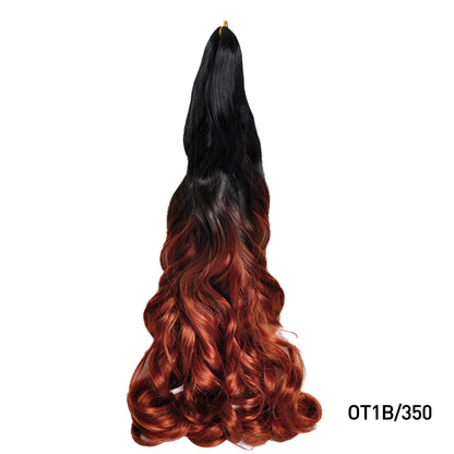 Loose Wave Spiral Curl Braids Synthetic Hair French Curls Braiding Hair Extensions High Temperature Ombre Pre Stretched Hair