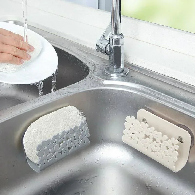 Dish Cloths Rack Sponge Holder Clip Rag Storage Rack Kitchen Bathroom Gadget