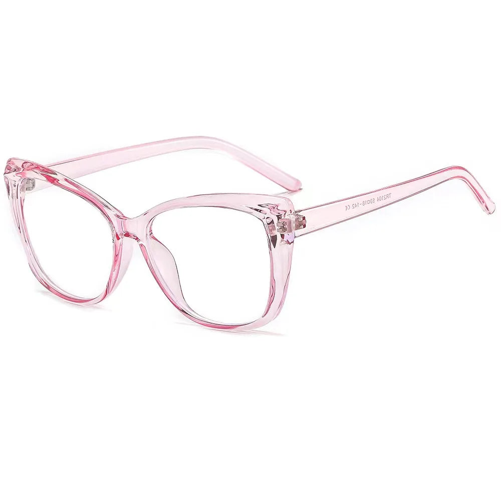 New Fashion Vintage Gradient Eyeglasses For Nearsightedness Anti Blue Light Myopia 2022 Unique Transparent Cat Eye Glasses Frame