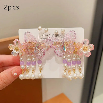 2pc Cute Women's Boutique Hair Accessories Resin Sweet Cute Hair Clips Suitable for Girls' Daily Activities Wear Elegant Hairpin