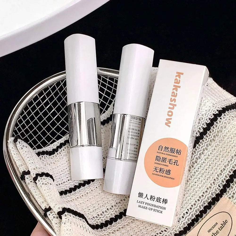 Dual-ended Foundation Stick Natural Matte Ivory White Natural Color Foundation Stick Even Out Skin Tone Provides Spot Foundation