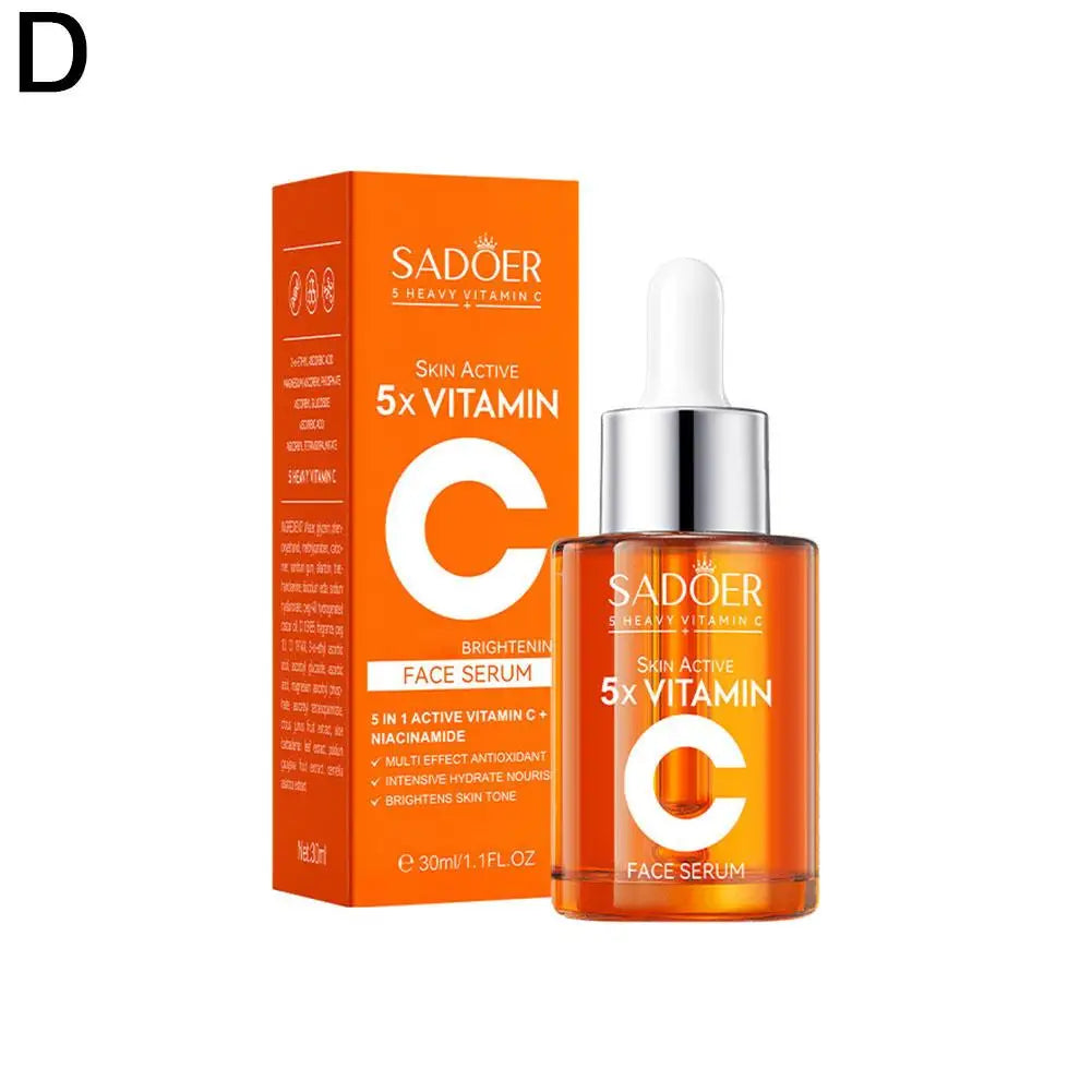 Vitamin C & Niacinamide Hydrating Skin Care Set, 6-In-1 Daily Skincare Gift Kit, Face Wash, Toner, Serum, Face Cream, Eye Cream