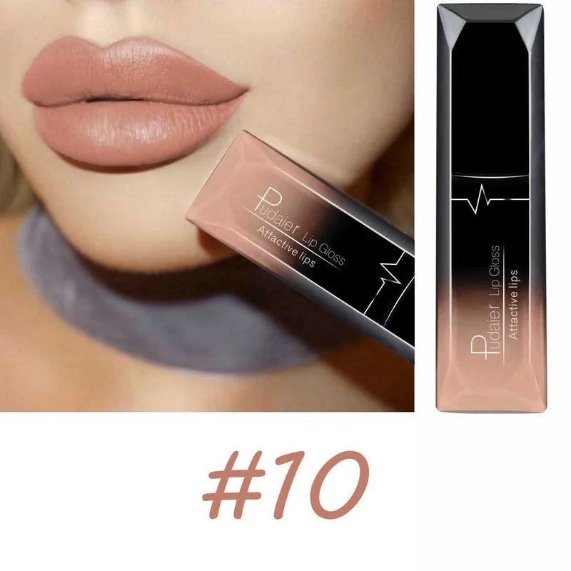 Matte Liquid Lipstick 17 Colors, Long Lasting Lip Gloss, Velvet Lip Cream, High Pigment, Non-Stick Cup, Sexy Finish