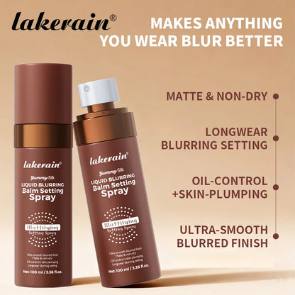 Makeup Fixer Spray Long-Lasting Oil Control Natural Matte Non Drying Weightless Makeup Liquid Blurring Balm Setting Spray