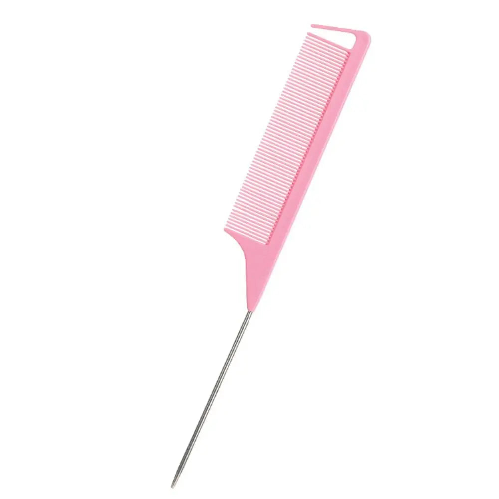 Anti-static Pointed Tail Hair Styling Comb Fine Tooth Barber Accessories Steel Tip Tail Comb Salon Steel Needle Pin Tip Brush