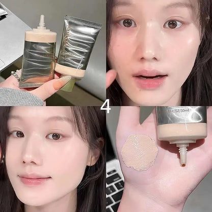Cappuvini Hydrating Liquid Foundation Blemish Coverage With Skin-Blending Texture Radiant Lightweight Smooth Makeup BaseNew