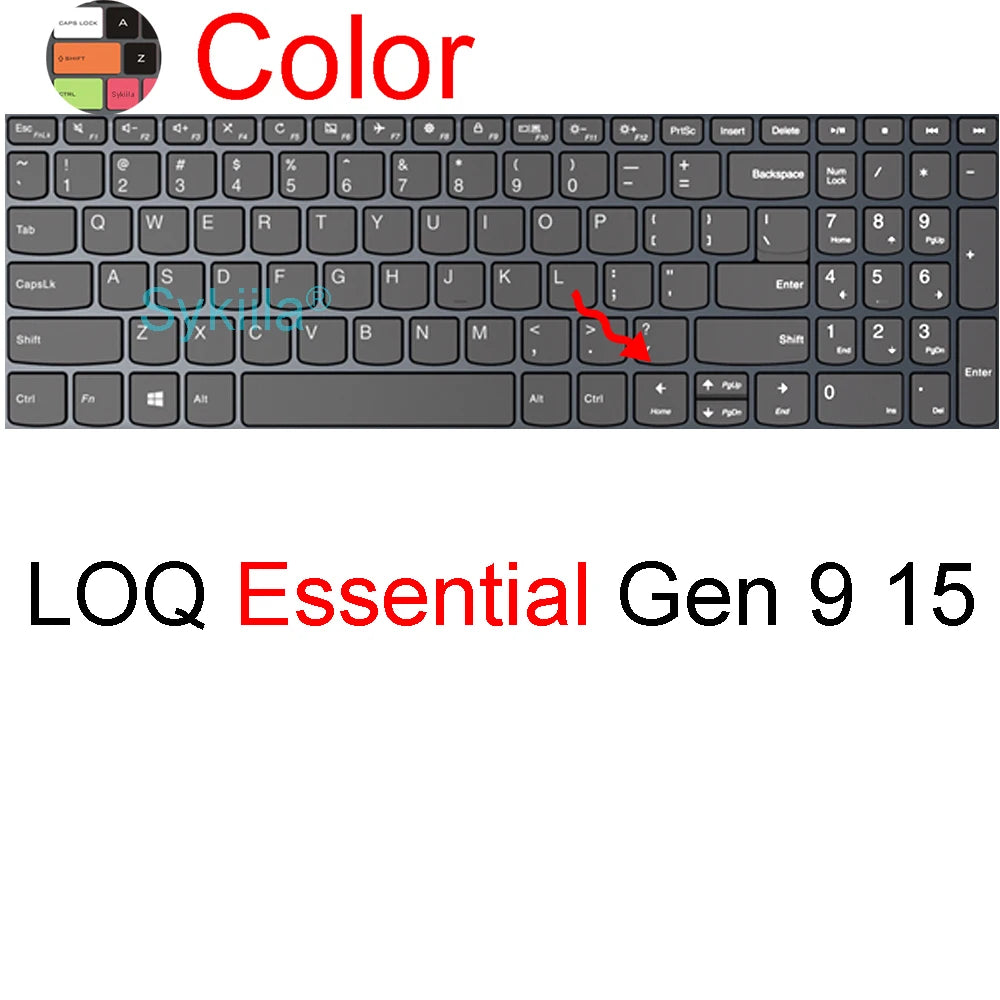 Keyboard Cover for Lenovo LOQ Gaming 15 16 17 15AHP10 15IRX10 17IRX10 15ARP9 15IAX9 15AHP9 11 Silicone Protector Skin Case 15.6