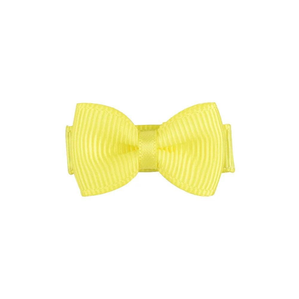 RIBBON BOWS Mini Ribbon Hair Bows Clip for Girls Bangs Hairgrips Covered Safety Bows Headwear Kids Head Claw Accessories