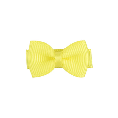 RIBBON BOWS Mini Ribbon Hair Bows Clip for Girls Bangs Hairgrips Covered Safety Bows Headwear Kids Head Claw Accessories