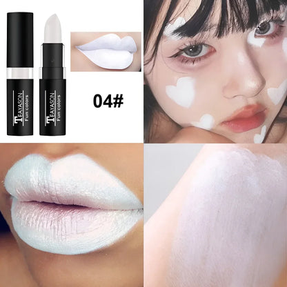 12 Colors Matte Nude Clay Lipstick Vampire Makeup Punk Black Lip Gloss Dark Paint Stick Durable Waterproof Lasting Cosmetics