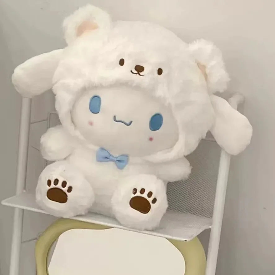 *New Kawaii 25cm Sanrio Plush Toy Jade Dog Kuromi Dressing Doll Doll Plush Toy Stuffed Animal Patung Dolls Birthday Gift