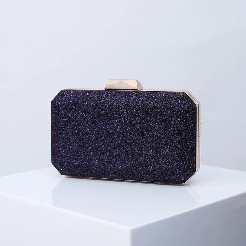 Light Blue Bag Bling Wedding Luxury Designer Handbag Clutch Purse for Women Unique PU High Quality Cross Body Over Shoulder Bag
