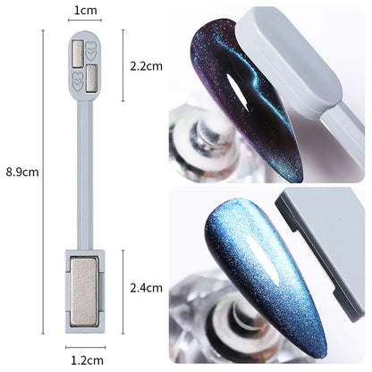 Double-Ended Magnet Rod for Cat UV Gel Varnish with Nails Art Decoration Fashion Nail Magnet Tools for Manicure Design Tools