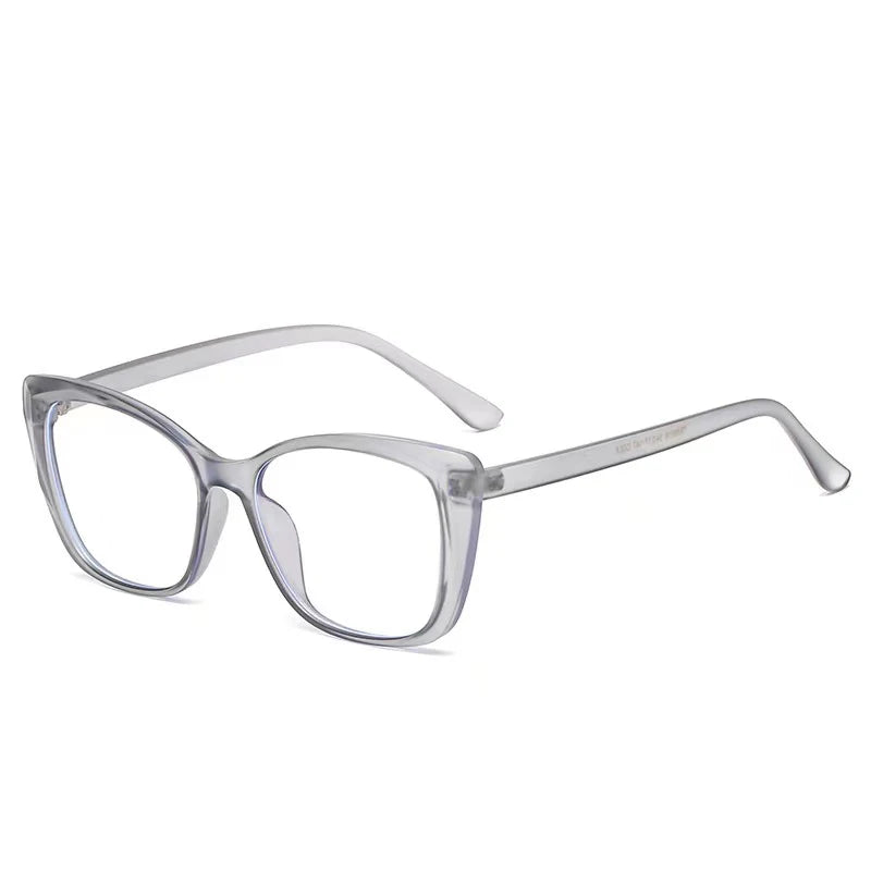 New Fashion Vintage Gradient Eyeglasses For Nearsightedness Anti Blue Light Myopia 2022 Unique Transparent Cat Eye Glasses Frame