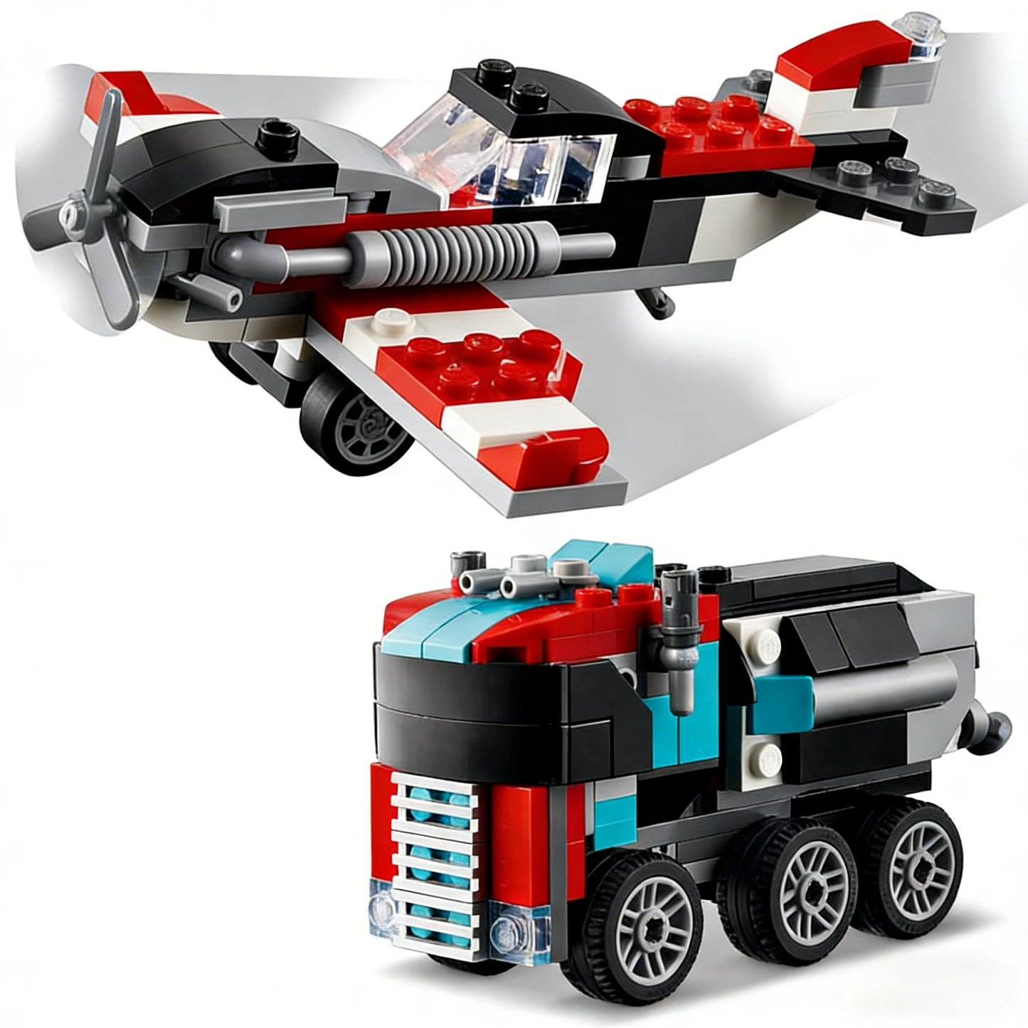 Helicopter Flatbed Transporter 31146 Building Blocks Sets Suitable for Birthday Gifts Compatible with Legoed Particles，270pcs.