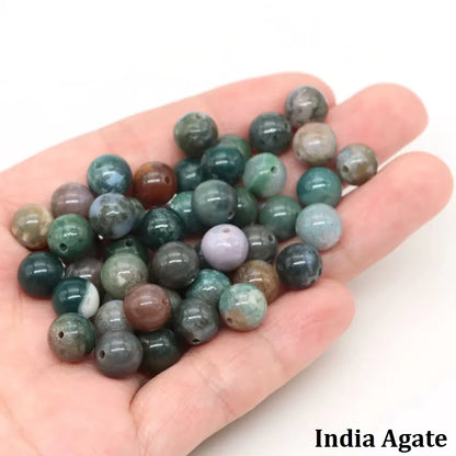 4 6 8 10mm Natural Black Tourmaline Beads Round Smooth Loose Stone Bead For Jewelry Making Diy Bracelet Necklace Accessories