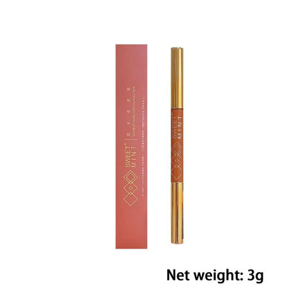 Double Head Contouring Shading Pen Face Brighten Three-dimensional Highlight Stick Brightening Skin Shadow Concealer Pencil