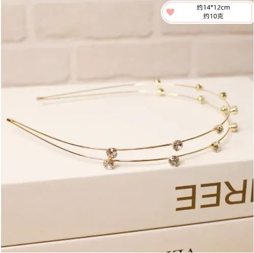 2024 New Fashion Multiple Styles Luxurious All-match Rhinestones Hairbands Headband  for Women Girl Hair Accessories Headwear
