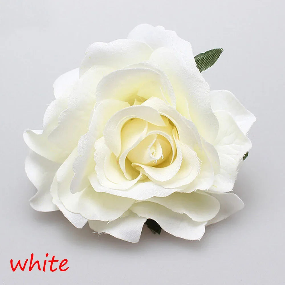 Fashion Festival Elegant Bridesmaid Hair Jewelry Bridal Flower Hair Clip Double Rose Hairpin Wedding Accessories