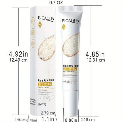BIOAQUA White Rice Eye Cream Lighting Eyes Firming Eye Creams Anti Dark Circle Puffiness Moisturizing Eyes Skin Care